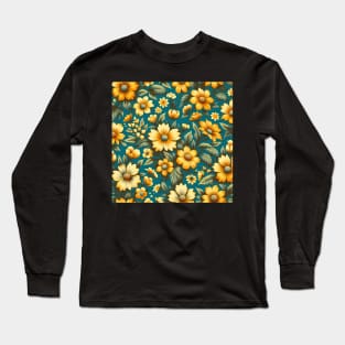 Yellow Flowers Long Sleeve T-Shirt